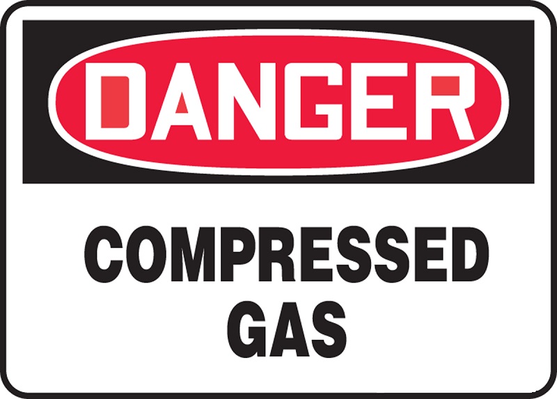 compressed gas cylinder safety signs