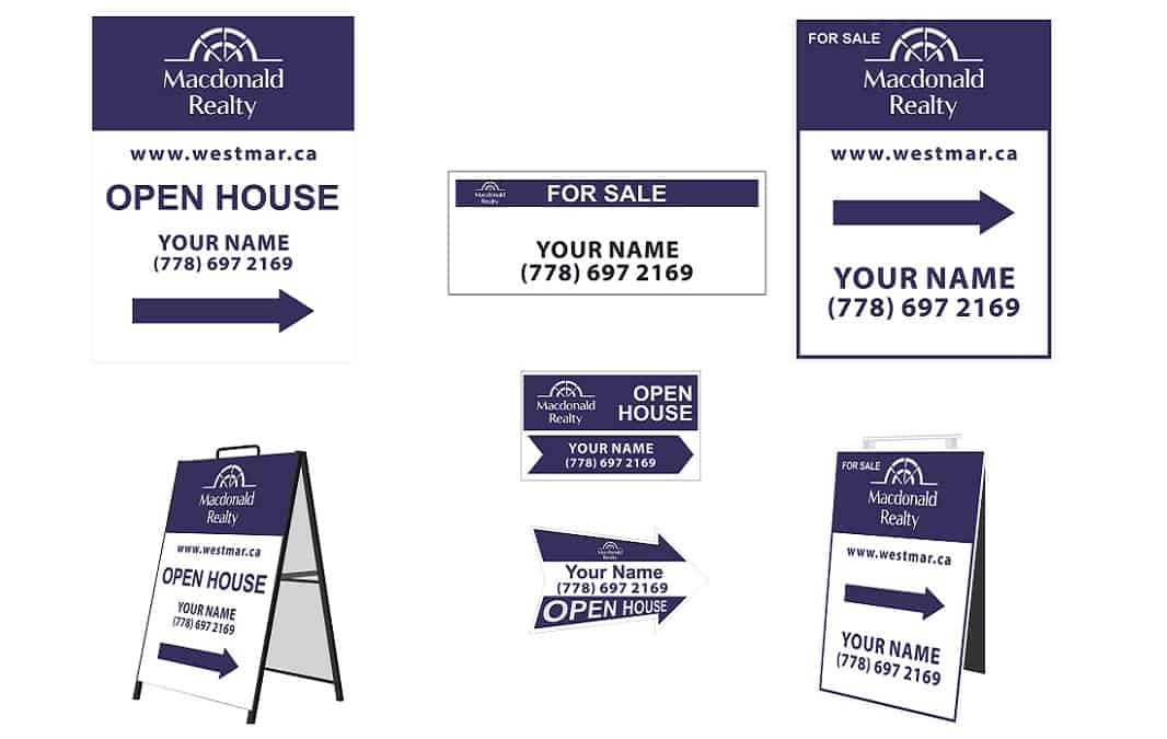 Macdonald Realty Signs – Fast Order + Free Design