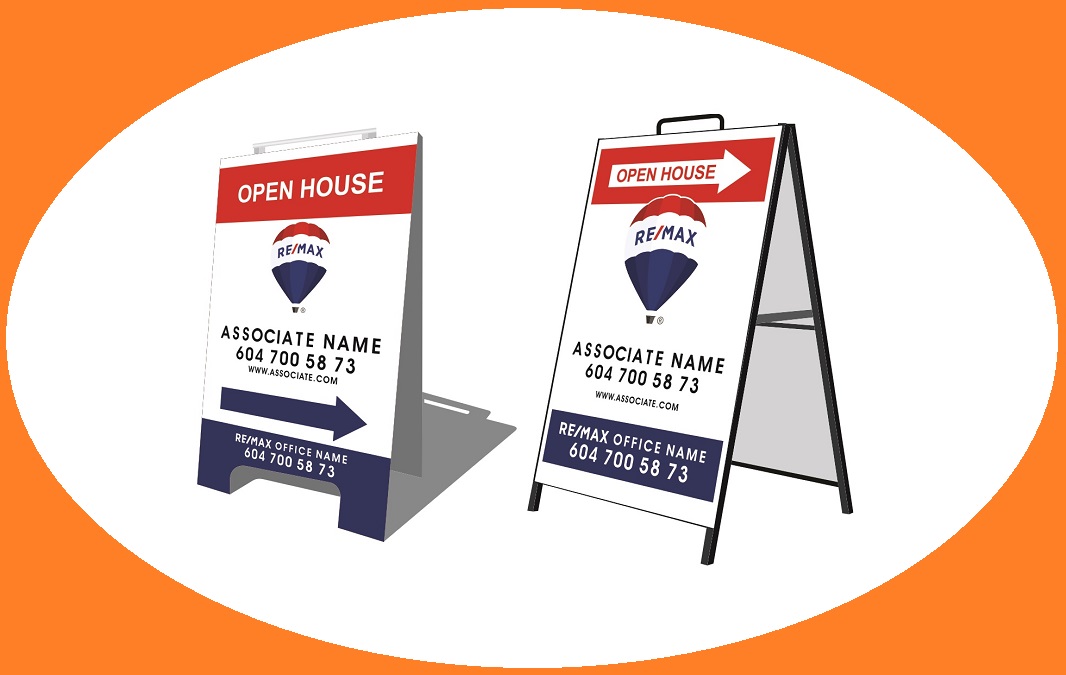 Remax open house signs for successful sales