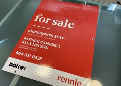 real estate for sale signs