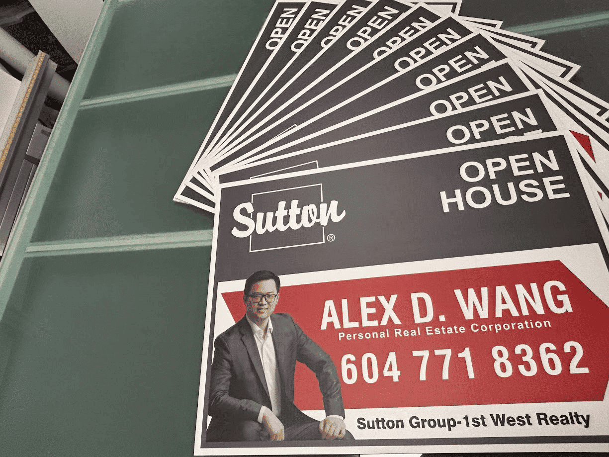 Sutton Open House Signs